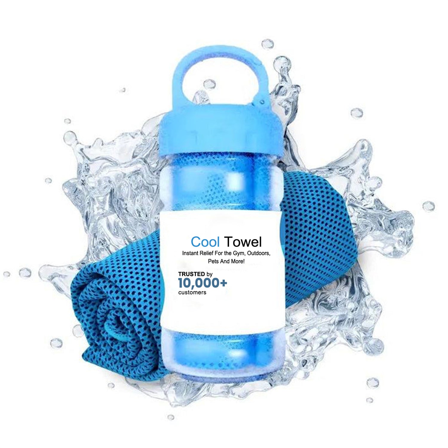 Microfibre Cooling Towel 30 x 100cm – Instant Chill Sports Towel