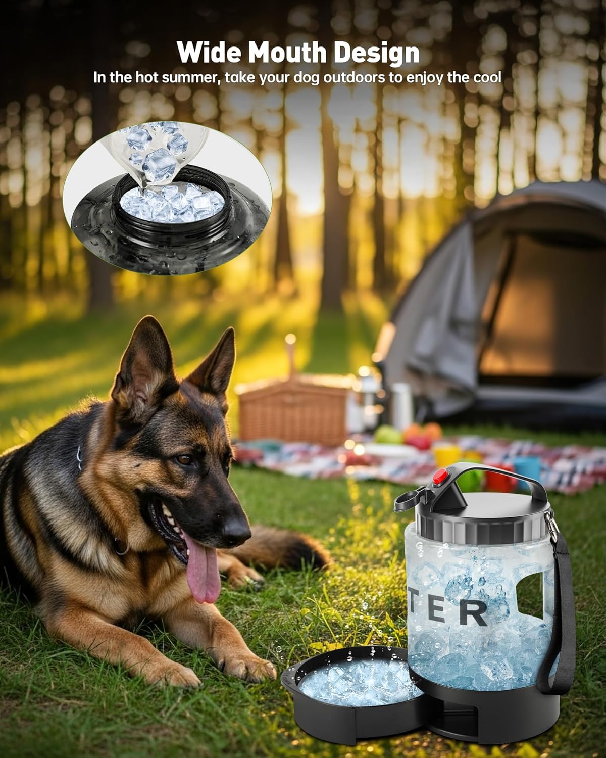 2200 ML Portable Dog Water Bottle – Leak Proof Travel Bottle for Pets