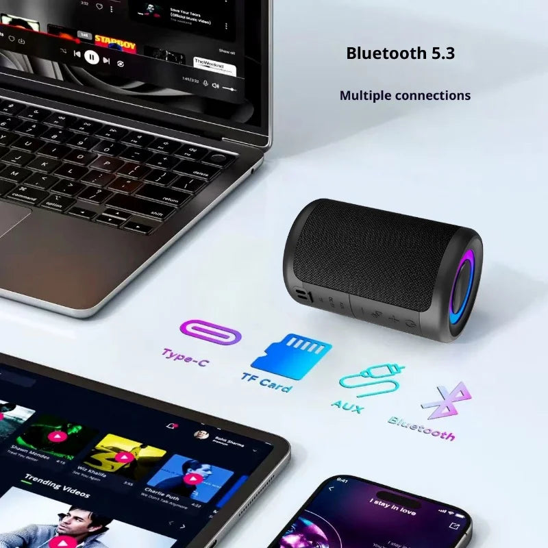 Mini Portable Bluetooth Speaker – Wireless Bass Speaker for Home & Outdoor