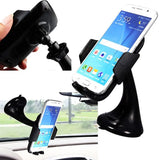 Adjustable Suction Car Phone Mount – Universal Windscreen & Dashboard Holder