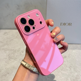 Glossy Glass iPhone Case – Shockproof Camera Protection